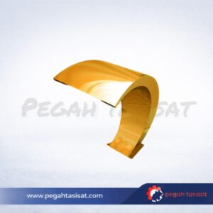 نازل کرتین استخری قوسی طلایی