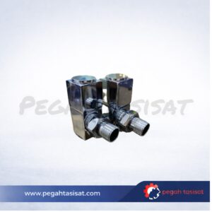 شیر زانو کروم براق فلت