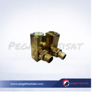 شیر زانو طلایی براق فلت