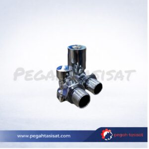 شیر زانو کروم براق گرد